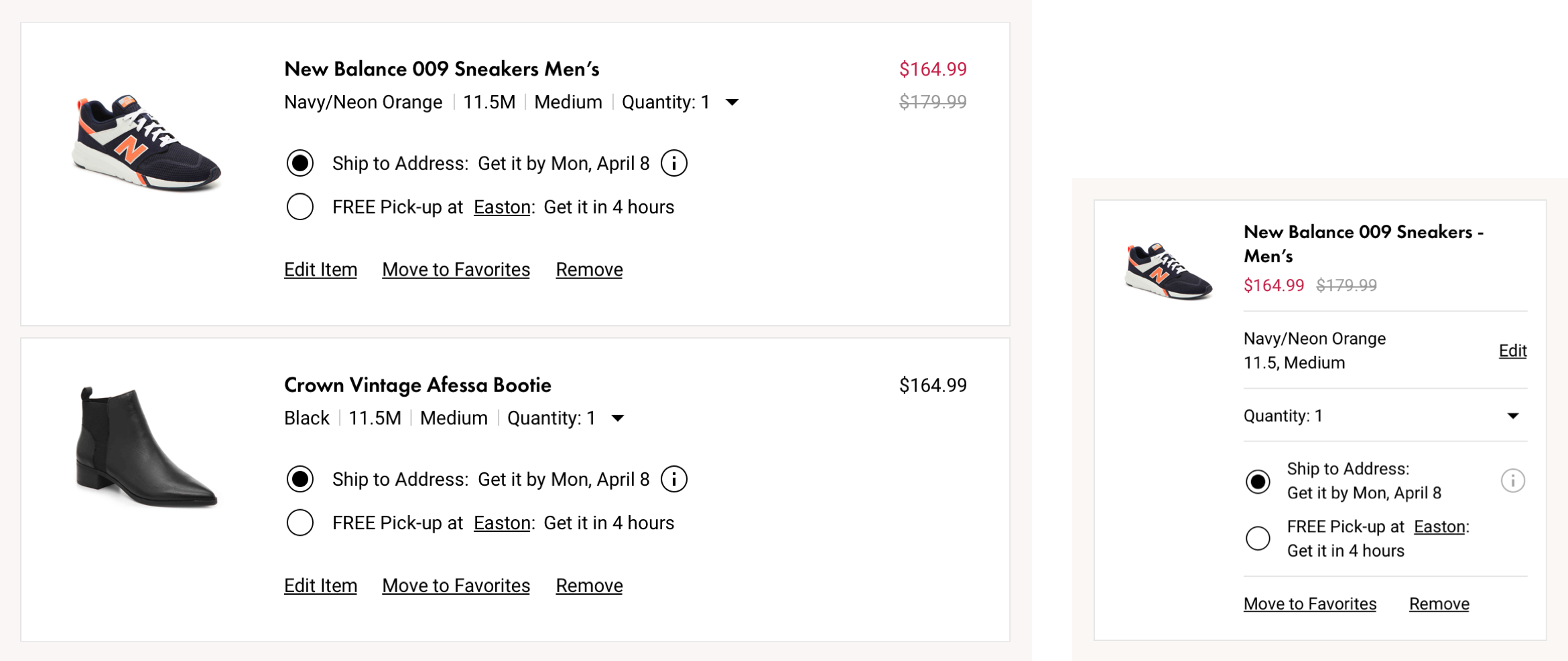DSW Checkout-4-Prod Card